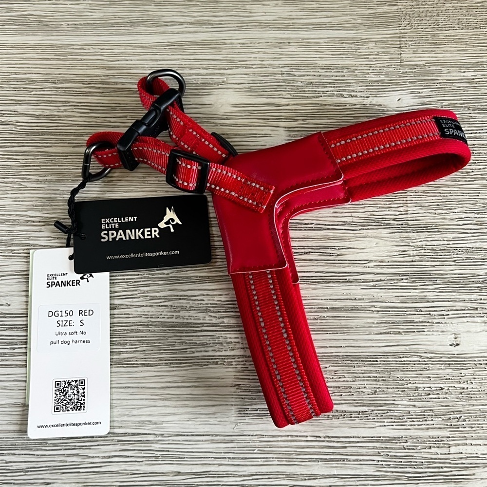 🆕 Excellent Elite Spanker Red Dog Harness